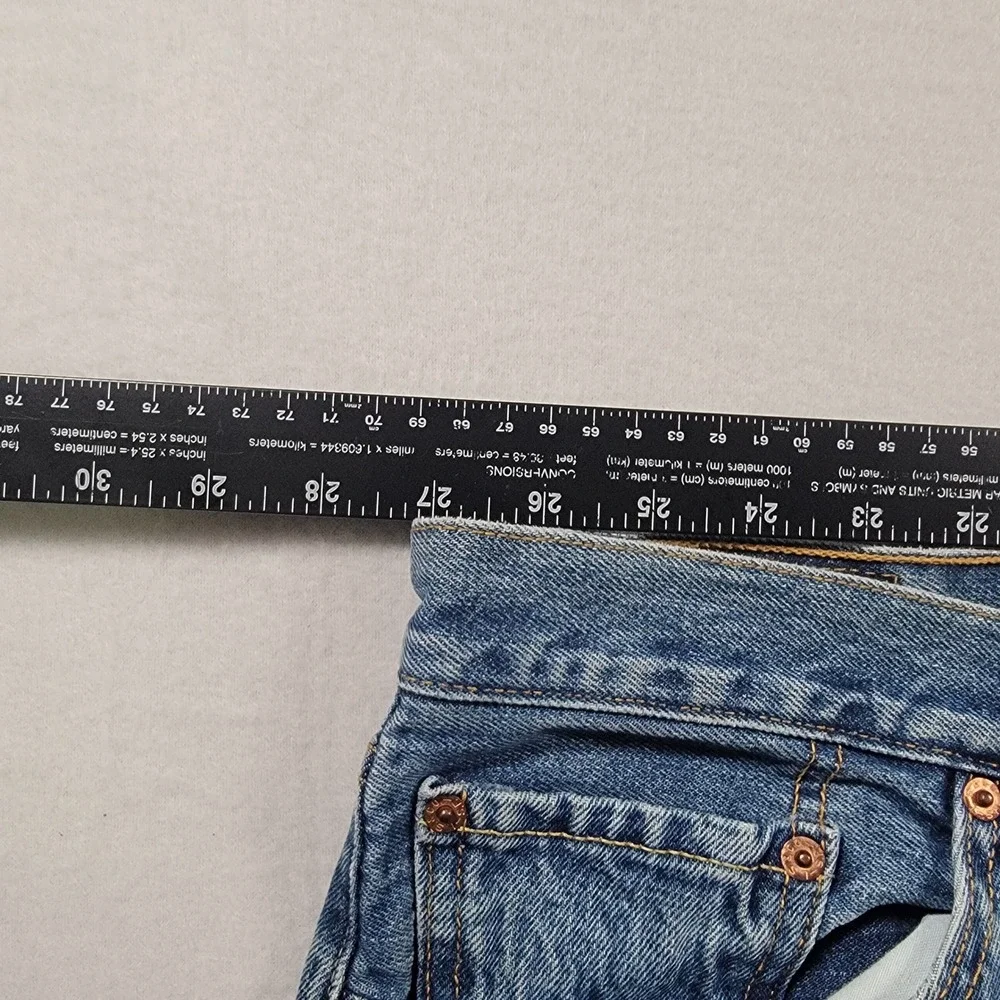 Levis 501 XX Jeans Mens 56x32 Blue Solid Straight Fit Cotton Button Fly Vintage